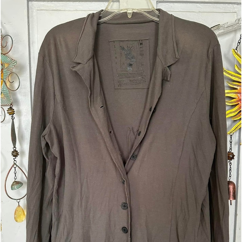 Rundholtz Dip Dye Jacket - stretch jersey cotton blend large pockets